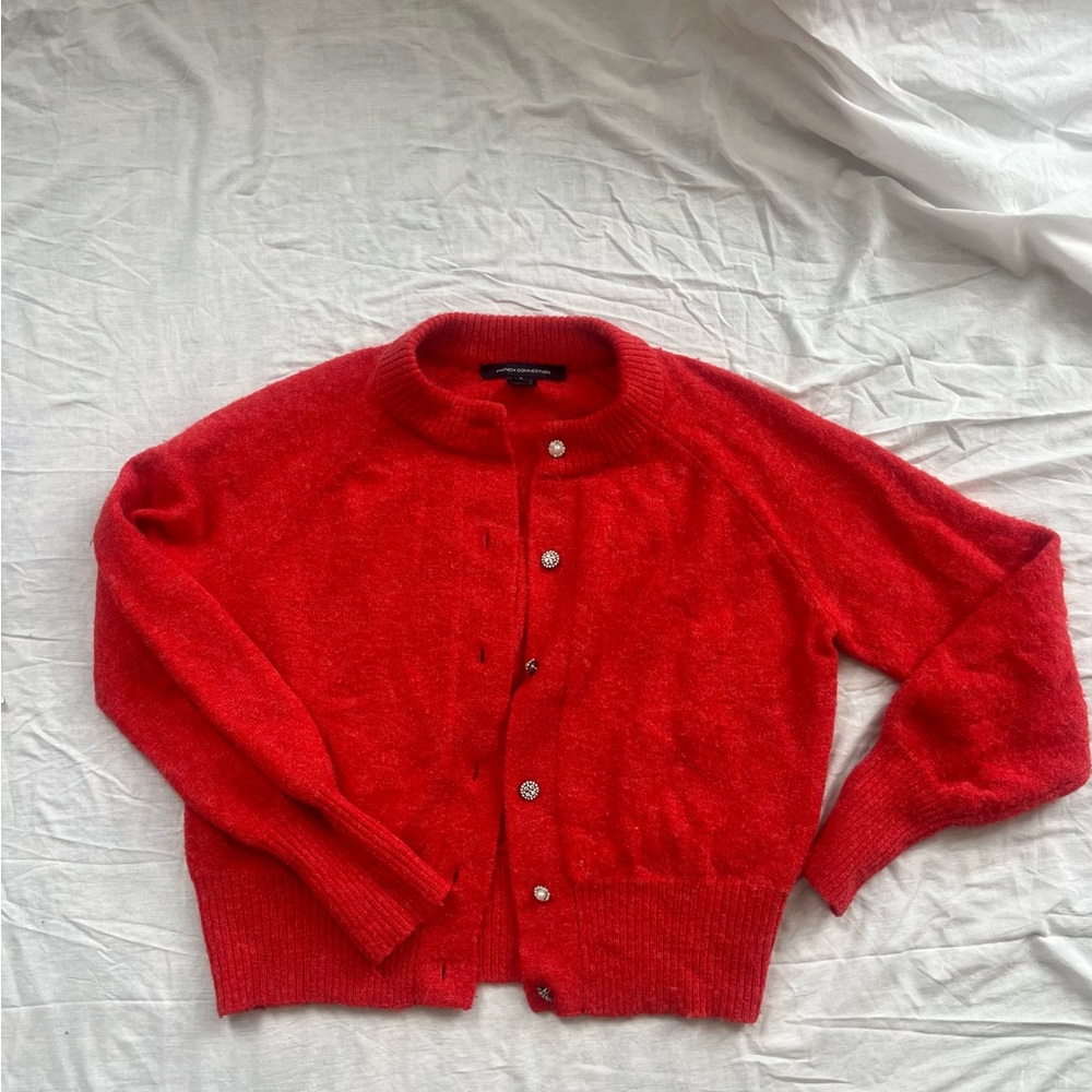 French Connection Red Women's Cardigan Sweater